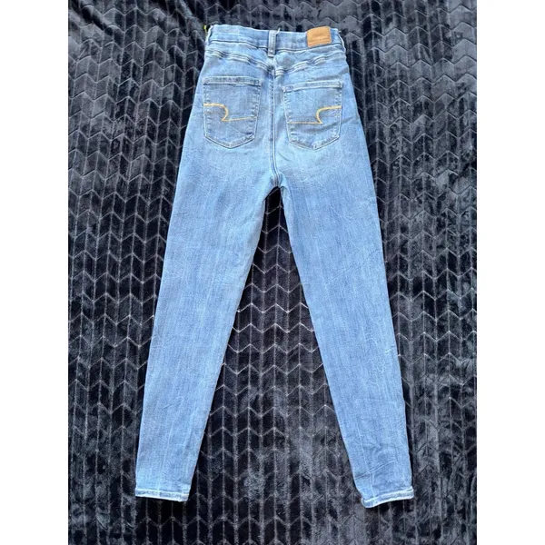 American Eagle‎ Women's Jeans Hi-Rise Next Level Stretch Denim Sz 4 - Image 5