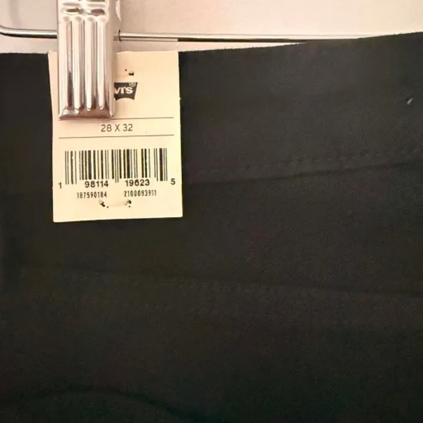Levis 725 High Rise Bootcut Jeans Midnight Gaze Black Stretch Denim Sz 28/32 - Image 8