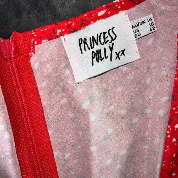 Princess Polly The Sting Mini Dress in Red Size 10 - Image 9