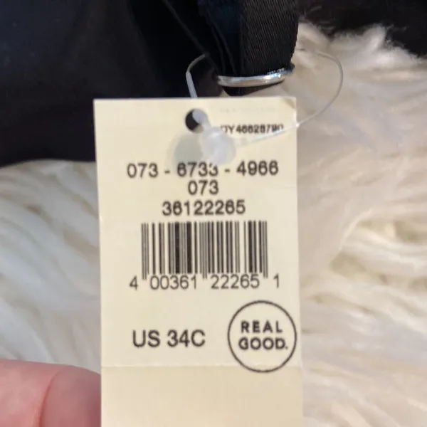 AERIE BRA SIZE 34C brand new color black push up adjustable stripes - Image 8