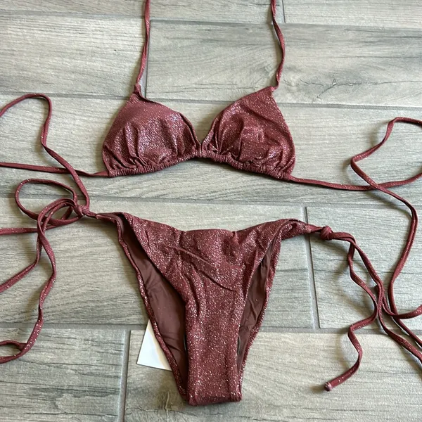 Matinee vino glitter bikini Red - Image 5