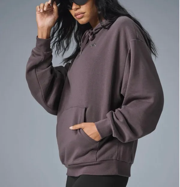 Alo Yoga Accolade Hoodie Raisinette S - Image 4
