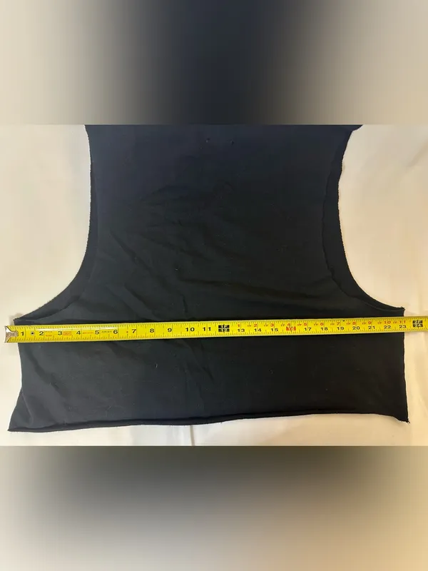 aerie Black Cropped Muscle Tee - Image 3