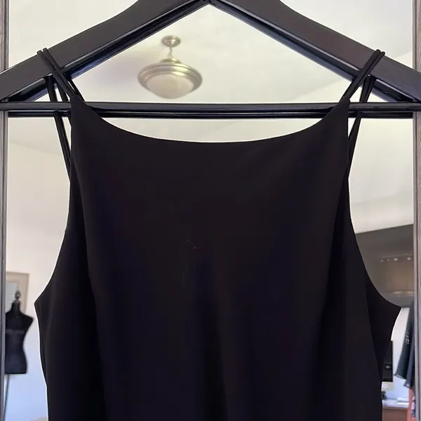 Jones New York Black Dress Size‎ 6 Classic. Midi length. - Image 4