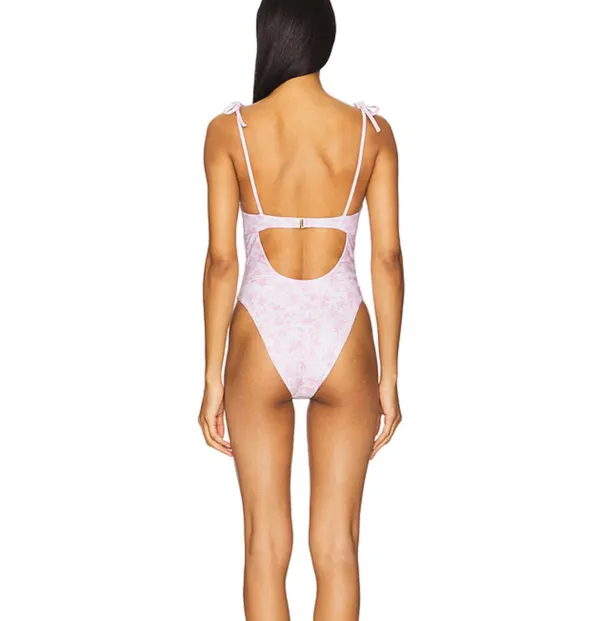 Tularosa Pink One Piece Swimsuit - Image 2