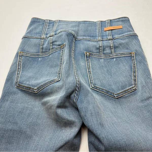 Anthropologie Pilcro Size 28‎ High Waisted Blue Denim Jean Snap Zip Closure - Image 12