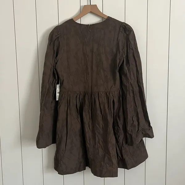 Tuckernuck Hyacinth House Brown Flare Sleeve Mini Dress - Image 7
