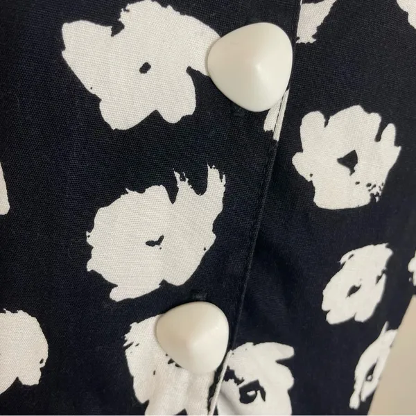 Vintage‎ Dress Floral Party Puffed Sleeves 1980s Flared Skirt Princess Seams - Image 14