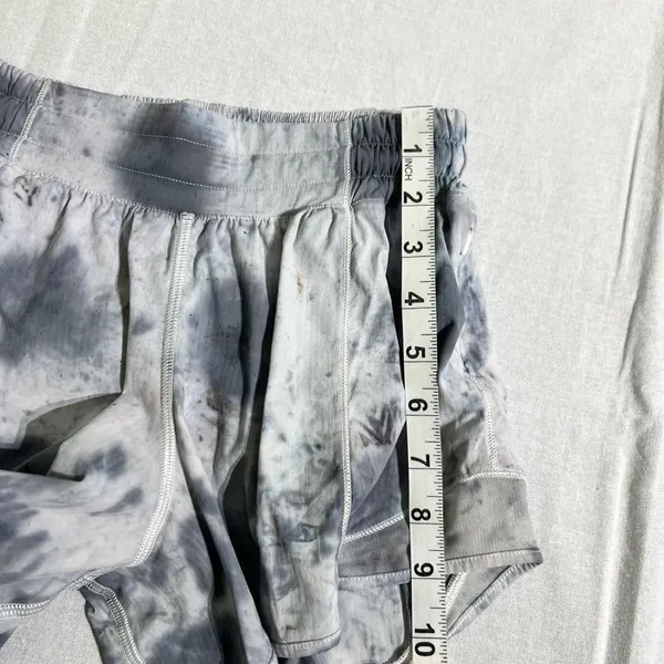 Lululemon Hotty Hot Short II * Long 4" Gray Diamond Dye Pitch Grey Size 4 - Image 10