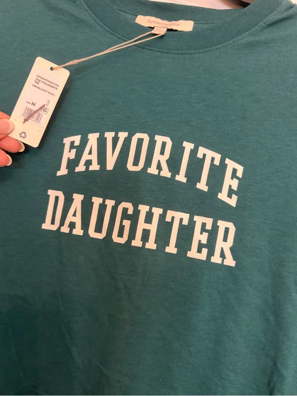 Favorite Daughter The Collegiate Logo Crop Tee NWT - Image 3