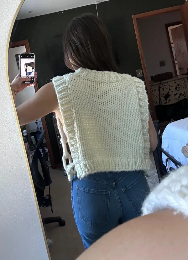 Anthropologie cable knit vest - Image 2