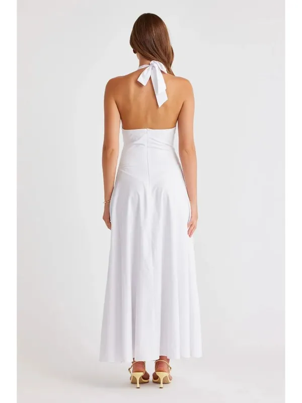 SNDYS Talassa Maxi Dress in White XXLarge Womens Long Summer Gown - Image 9