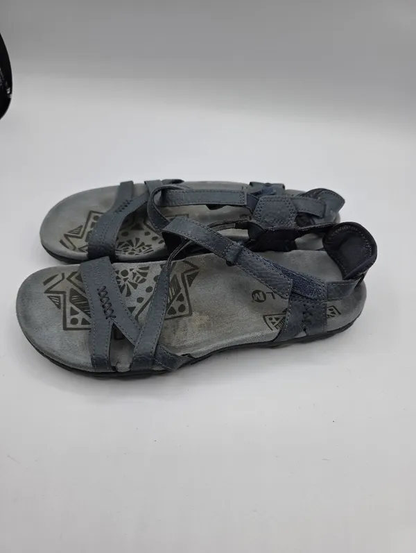 Merrell Womens Slate Blue Suede Leather Sling back Sandals Size 6 Performance - Image 3