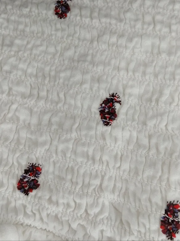 American Eagle Handkerchief Hem Smocked Babydoll Boho Peasant Tube Top - Image 9