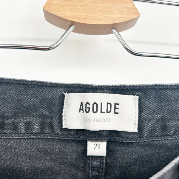 AGOLDE Womens‎ Organic Cotton Lana Slice High Rise Cutout Straight Leg Jeans 29 - Image 7