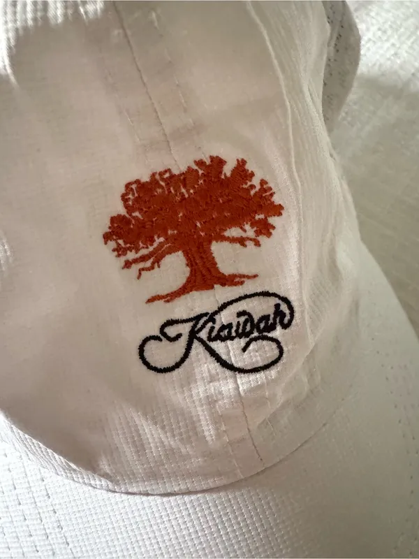 Kiawah Island White Mesh Golf Hat - Image 7