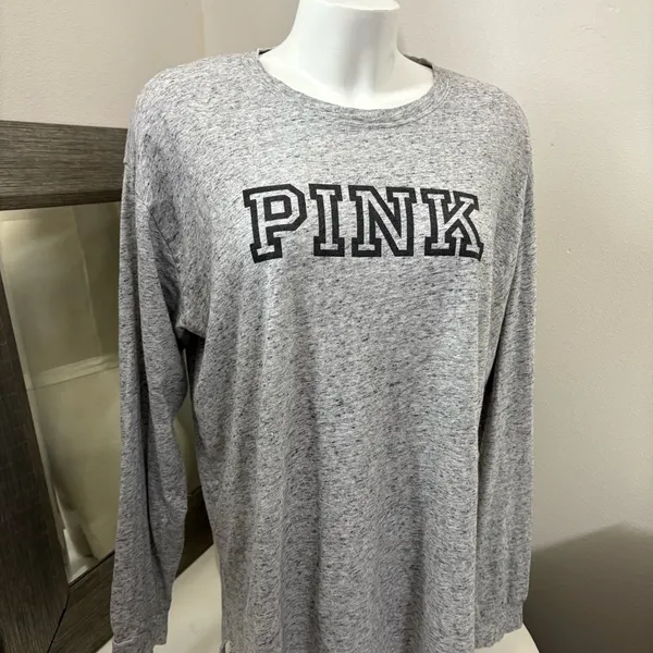 PINK Victoria's Secret Heather Gray Top - Image 14