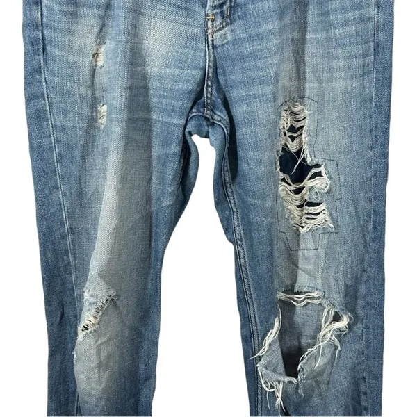 Abercrombie Button Fly Boyfriend Jeans 8R | 90s Denim Model Off Duty - Image 5