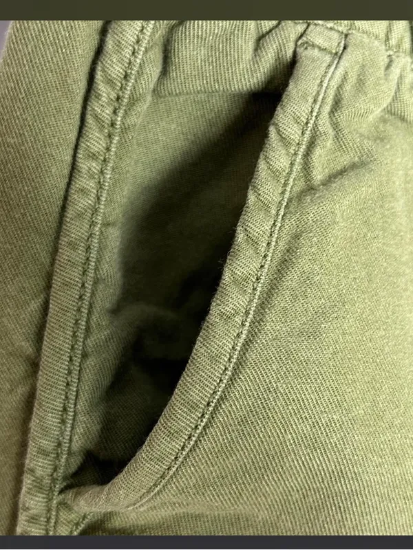 Madewell Pull On Shorts Olive Green High Rise 3" Pockets Casual Travel Size XXS - Image 4