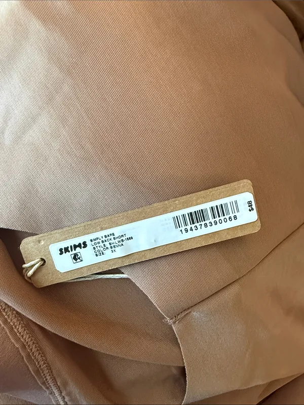 SKIMS Barely There Shapewear Low Back Short in sienna 3X (B13) - Image 3