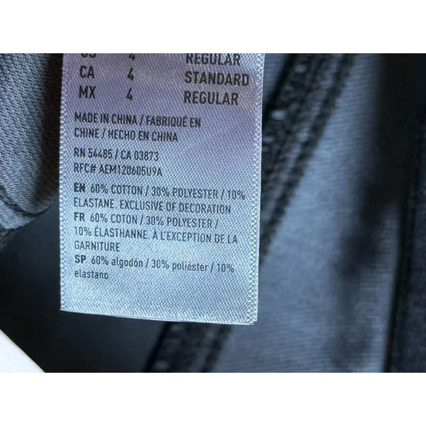 NWT Womens American Eagle Dream Jean Legging super high rise gray size 4/27 - Image 10
