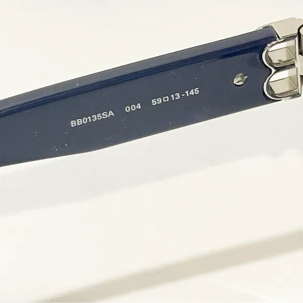 Balenciaga BB0135SA 004 WOMEN SUNGLASSES‎ BLUE Silver - Image 5