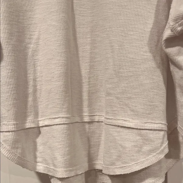 FREE PEOPLE We The Free Bubble‎ Tee Shirt Top White Medium - Image 5