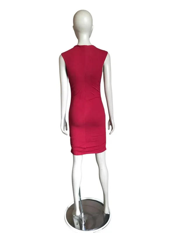 NWT Rumored Red Mock Neck Bodycon Dress - Image 4