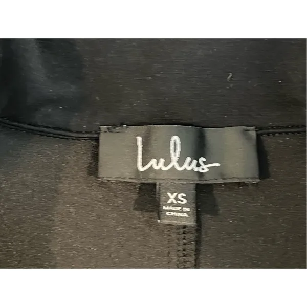 Lulu's Motorcycle‎ Black Rayon Jacket Retro Exposed Zippers XS 60s Bikercore - Image 4