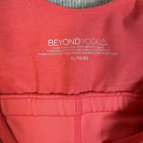 Beyond Yoga Size-XL/TG Women's Spacedye Movement Coral Skater Dress - Image 3