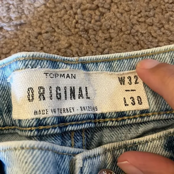 ‎Topman button fly jeans 32x30 Blue Size 32 - Image 7