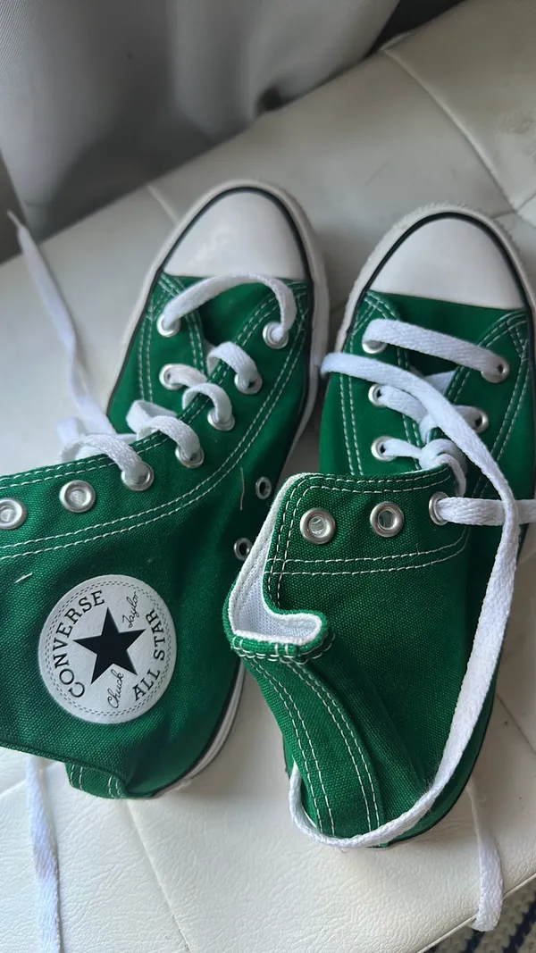 Green High-Top Converse - Image 3