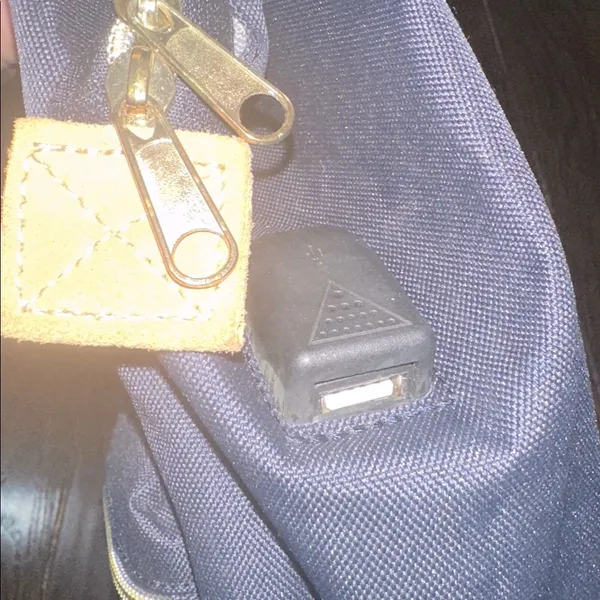 Stylish Navy travel Backpack with phone charger and lots of compartments - Image 5