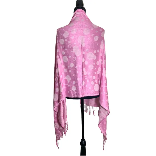 Women's Pashmina Long Boho Oversized Silk Fringe Wrap Scarf Shawl Size L - Image 8
