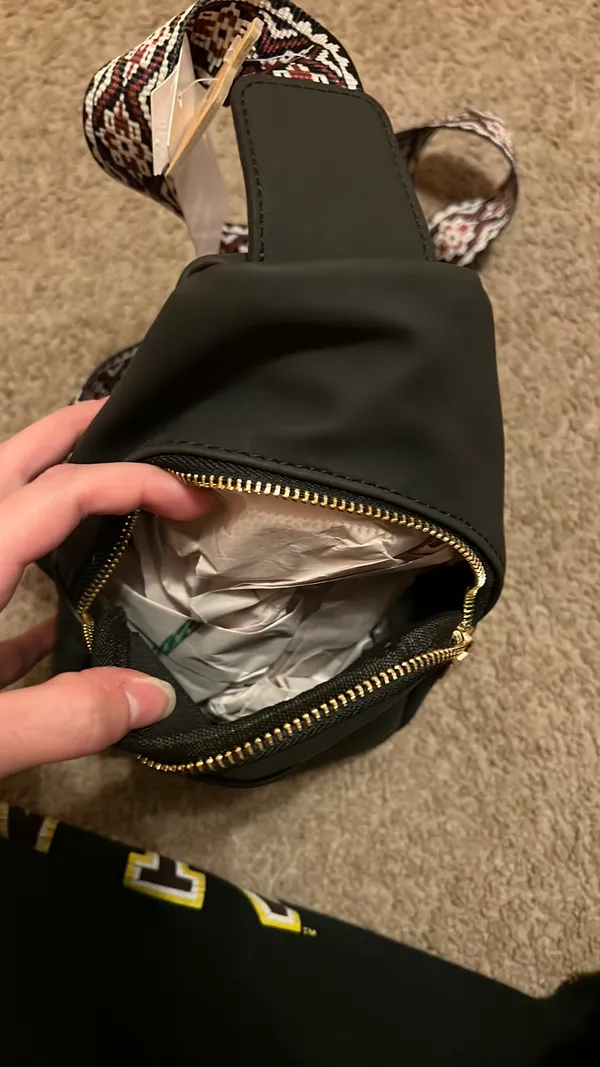 Crossbody sling bag Black - Image 3