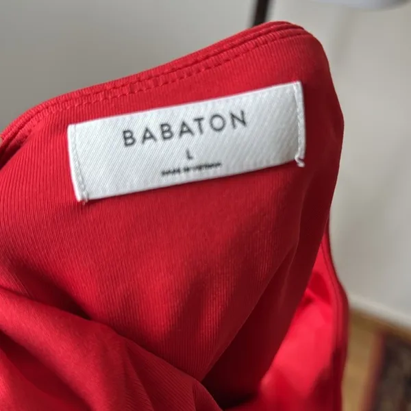 Babaton Aritzia Red Halter Neck Contour Bodysuit - Image 4