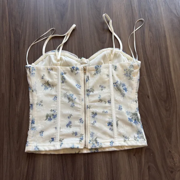 Pretty Garbage Corset Top Yellow Size M - Image 2