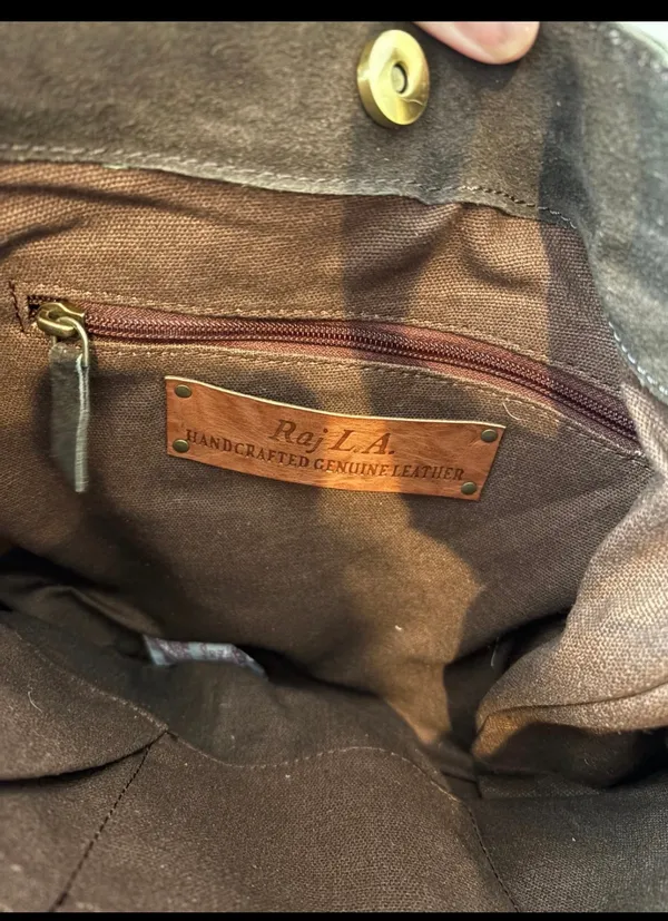 Fern Vegan Suede Crossbody Bag - Image 2