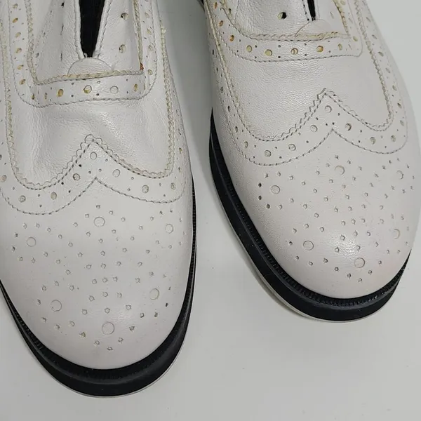 Rag & Bone Meli‎ Brogue White Platform Loafers Women's Shoes Size 9 - Image 8