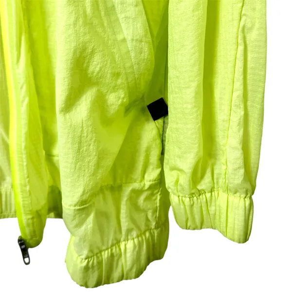 Lululemon Lab Translucent Lightweight Windbreaker Jacket Sz 8 Lime Green EUC - Image 4
