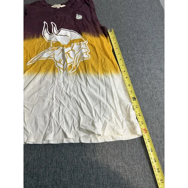 Junk Food MN Vikings Tie Dye Tank Women's Sz M 100% Cotton - Image 4