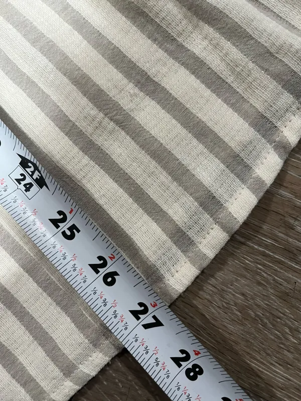 Savanna Jane Floral Embroidered Striped Top Size Large - Image 7