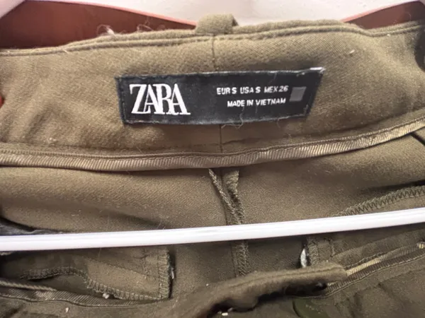 ZARA Green Pants Wide-Leg - Image 2