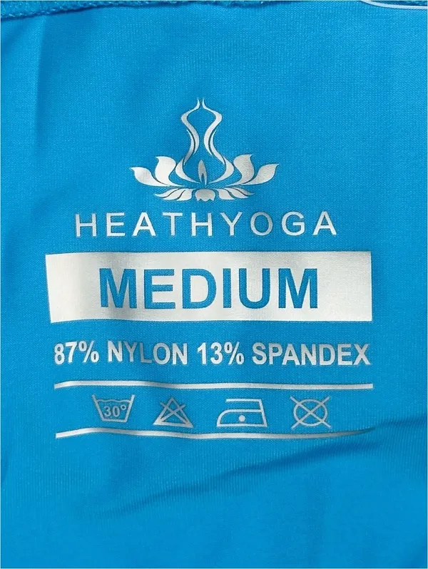 NWT HeathYoga Women’s Medium Blue Anti-UV Hooded Full Zip Active Jacket - Image 4