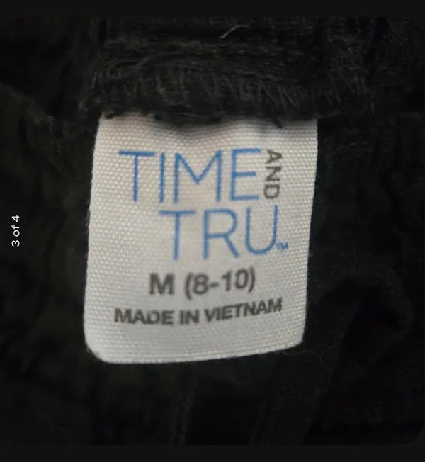 Time And Tru Black Linen Pants - Image 3