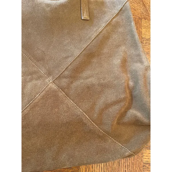 MANGO SUEDE LEATHER SHOPPING BAG - Image 7