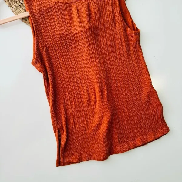 Anthropologie Montauk Textured Tank Top‎ with Button-Down Size XS - Image 4