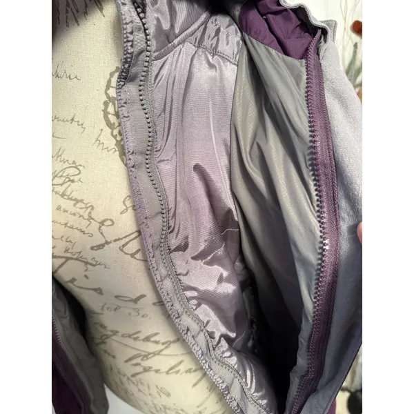 Cabelas Womens Primaloft Insulated Winter ski Jacket Purple Grey Hooded Small S‎ - Image 6