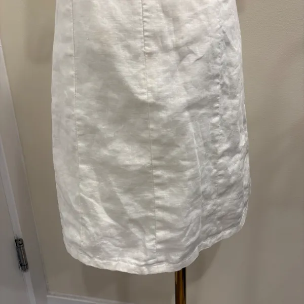 Corey Lynn Calter Anthropologie Lorient White Linen Crochet Mini Dress 6 Cottage - Image 13