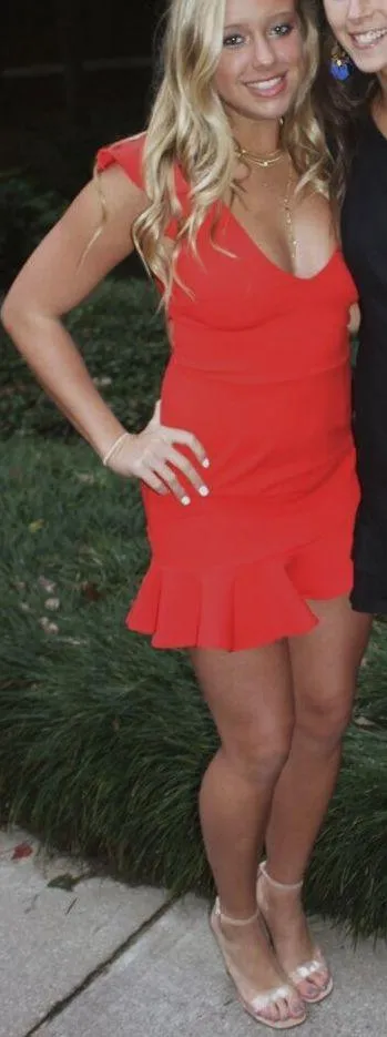 Selfie Leslie Red Dress - Image 3